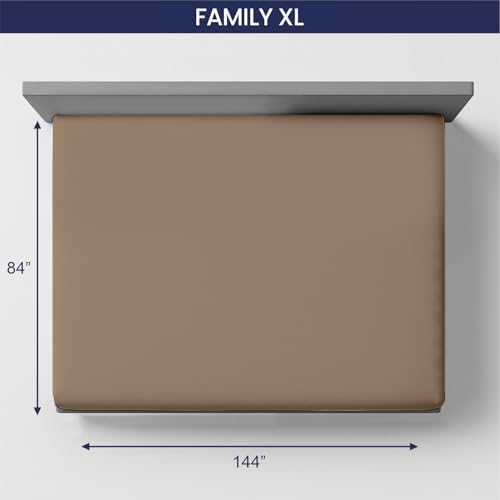 SGI Bedding 144′′W × 84′′L 1Pc Family XL Fitted Sheet Only 100%