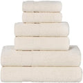 SUPERIOR - 450GSM 6 PC SET IV Eco-Friendly 100% Cotton Towel Set