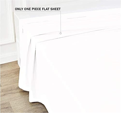 Kamas 1PC Oversize Flat/Top Sheet 100% Egyptian Cotton Fabric 1000 TC
