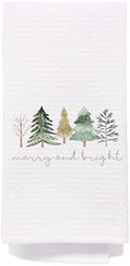 Christmas Tree Kitchen Towels - Neutral Christmas Hand Towels