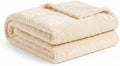 SUPERIOR Quilted Diamond Throw Blanket, Soft Plush Fleece Blanket for