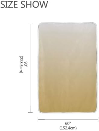 Gradient Brown Plush Throw Blankets for Bed Couch and Living Room