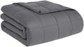 Weighted Blanket for Adults (15lbs, 48"x72", Full, Grey) Heavy Blanket