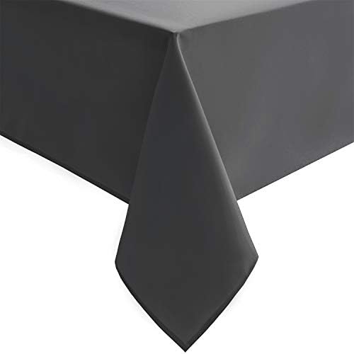 Hiasan Grey Rectangle Tablecloth, 60 x 120 Inch, 1 Pack
