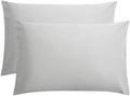 FLXXIE 2-Pack Microfiber Queen Pillow Cases, Envelope Closure, Light