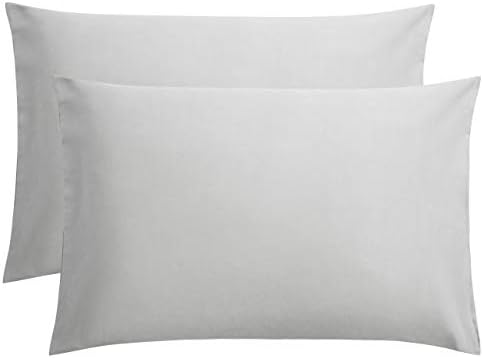 FLXXIE 2-Pack Microfiber Queen Pillow Cases, Envelope Closure, Light