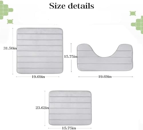 Bath Mat Memory Foam Bath Mat Bathroom Mat Quick Dry Bath Mats For