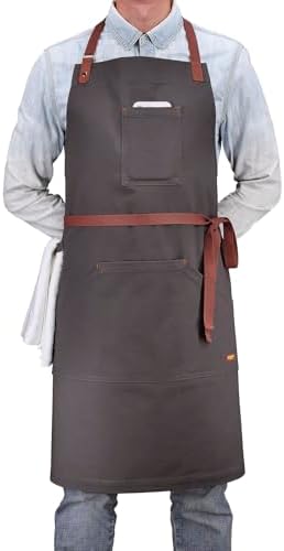 Cooking Kitchen Apron with Pockets for Men Women