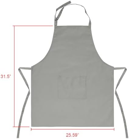 Mijotex Tc Unisex Bib Apron Adjustable Strap Cooking Kitchen Solid