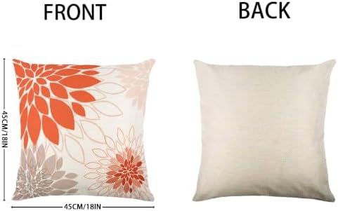 Burgundy Blush Abstract Dahlia Floral Linen Throw Pillow Cover 18x18