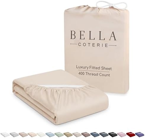 Bella Coterie Luxury Bamboo Viscose California King Size Fitted Sheet