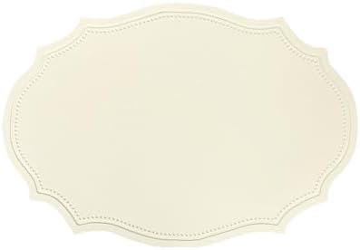 Faux Leather Placemats, 12 X 17 Inch Waterproof Wipeable Heat