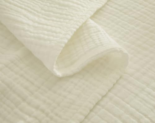 100% Cotton Muslin Queen Blanket (90" x 90") – A Luxuriously Soft