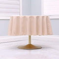 Kadut Beige Tablecloth - 70" Inch Round Tablecloths for Circular Table