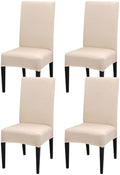 Stretch Chair Covers Set of 4 for Dining Room, 4 Pack Washable Kitchen