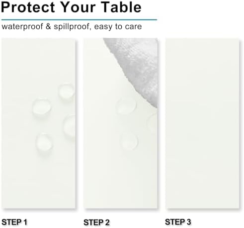Hiasan Ivory Tablecloth for Rectangle Tables, 60 x 102 Inch, 1 Pack