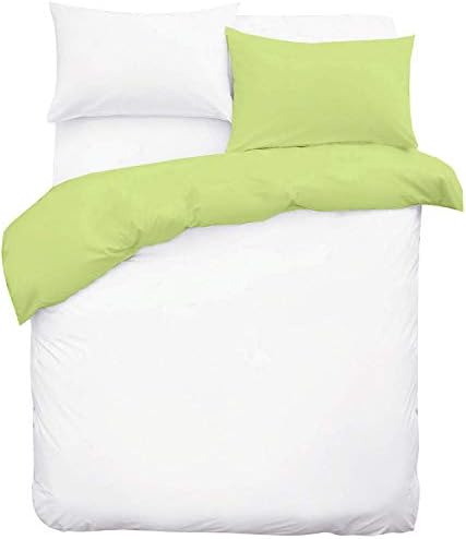 Duvet Cover 100% Cotton 400 TC Reversible Duvet Cover Set, Zipper