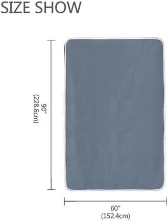 Light Slate Gray Plush Throw Blankets for Bed Couch and Living Room