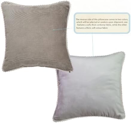 SZHELEJIAM Pillow Cover Set of 2 Jacquard Vintage Embroidered Pillow