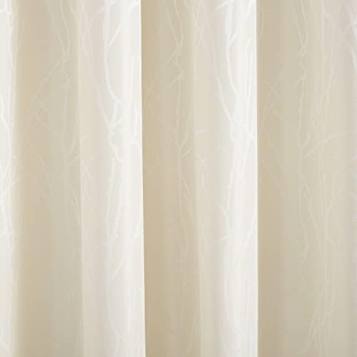 Exclusive Home Finesse Branch Print Grommet Top Curtain Panel Pair