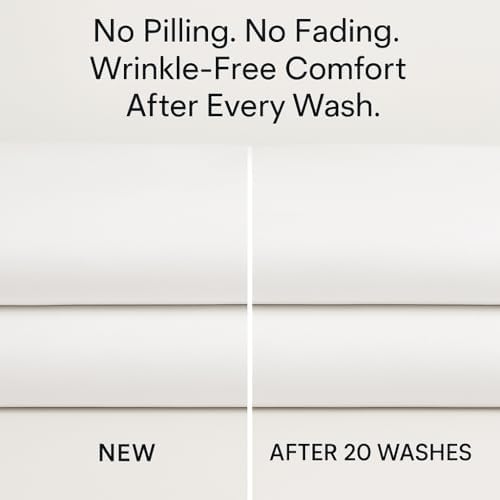 Cream Full Sheet Set – 4 Piece Brushed Microfiber Bedding – Cooling