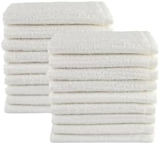 36-Pack 100% Cotton Cleaning Cloths, 12x12 Inch Ultra Absorbent Bar