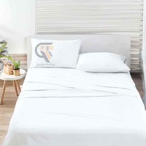 4 Piece Bed Sheet Set California King Size | Cotton Soft & Breathable