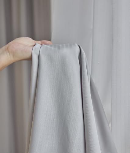Sheer Drapes 63 Inches Long 2 Panels, Curtains for Bedroom Grommet