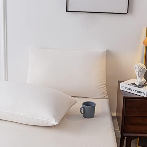 Janlive Washed Cotton Duvet Cover King Ultra Soft 100% Cotton Solid