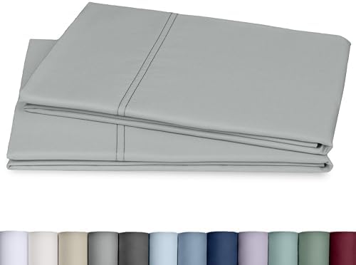 California Design Den 800 Thread Count 2-Pack Queen Pillow Case, Light