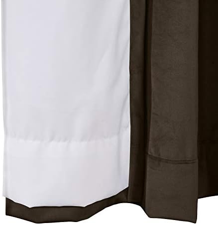 ChadMade 120 Inches Length Velvet Curtains, 2 Panels 52Wx120L