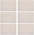 Artificial Leather Placemats, Set of 6 (Beige)