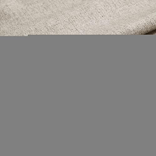 Fcosie Smoky Grey Blackout Curtains 84 Inches Long Pinch Pleated Linen