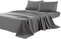 Kingnex Oversized King Flat Sheet 132x110 Top Sheet Only Grey
