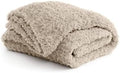 YnM Luxury Faux Rabbit Fur Throw Blanket, Ultra Soft & Breathable