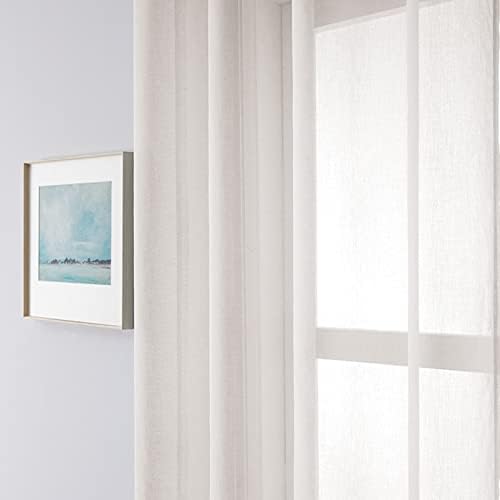 Beydodo 63 Inch Curtains Sheer, Curtains for Living Room Set 2 Panels