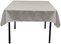 LA Linen Polyester Poplin Washable Square Tablecloth, Stain and