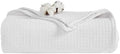 Better Trends 100% Cotton Waffle Weave Throw Blanket for Couch, Bed