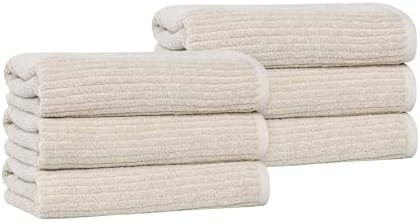 SUPERIOR Destin Viscose Cotton Blend Medium Weight Towels, for