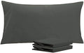 NTBAY Microfiber King Pillowcases, 2 Pack, 20 x 36, Dark Grey
