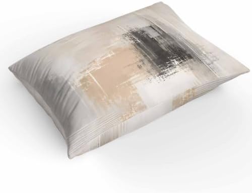 Duvet Cover King Size, Brown Black Abstract 3-Piece Bedding