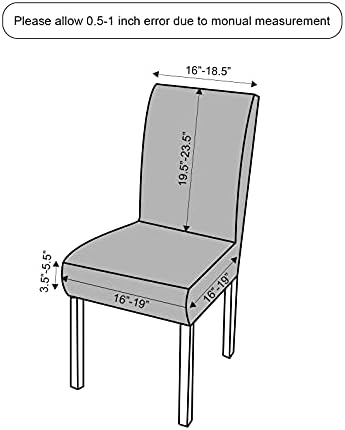 Genina Waterproof Chair Covers for Dining Room Dining Chair Covers