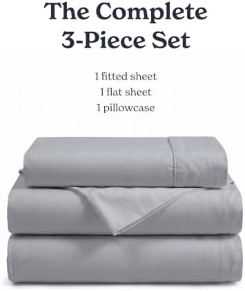 Beckham Hotel Collection 100% Cotton Twin XL Sheet Set, 3-Piece, Light