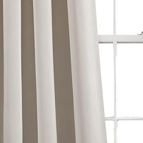 Lush Decor Insulated Rod Pocket Room Darkening Window Curtain Panels