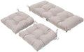 QILLOWAY Outdoor Patio Cushions Set of 3, Wicker Furniture Cushions