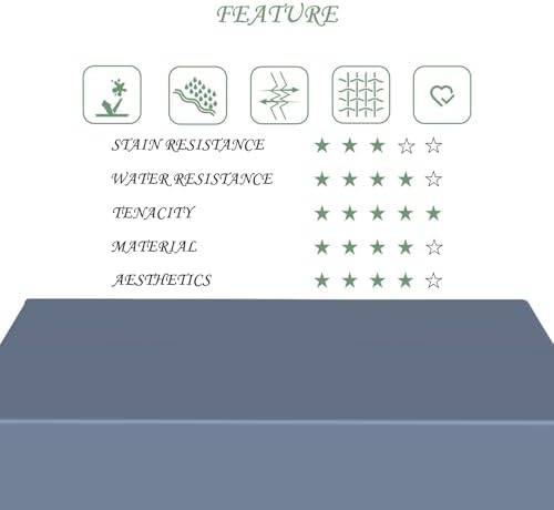 60x120 Inch Slate Grey Rectangle Tablecloths Morandi Series Heavy Duty
