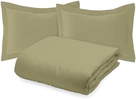 Mocassi Luxury Cal King Size 3-Piece Duvet Cover Set -1800 Premium