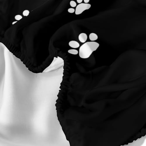 AILONEN Monochrome Feline Pair Fitted Sheet Set Twin XL, Fishbone