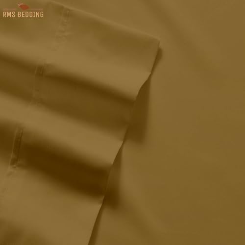 Cotton Home- 4 Pieces Twin Size Beige Color Sheet Set – Fit Mattress