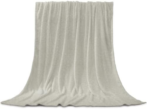 Light Gray Throw Blanket for Couch, Modern Minimalist Solid Color